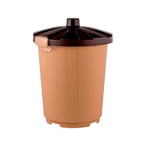 Мусорный бак с крышкой 105 л бежевый 105 бежевый в Ялте