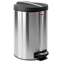 Ведро-контейнер для мусора (урна) с педалью LAIMA Modern, 12 л, матовое, нержавеющая сталь, со съемным внутренним ведром в Ялте