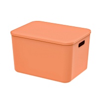 Ящик пластиковый вкладываемый оранжевый 410х305х245 мм в Ялте