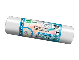 Мешки для мусора 360 л, белые, в рулоне 10 шт., ПВД 65 мкм, 1400х1000 мм, PREMIUM+, 3601015302 в Ялте