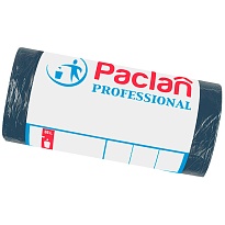 Мешки для мусора 35 л, черный, в рулоне 50 шт., ПНД, 6,2 мкм, 600х500 мм, PACLAN Professional, 604077 в Ялте