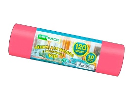 Мешки для мусора 120 л, с завязками, красные, в рулоне 10 шт., ПНД, 15 мкм, 800х750 мм, VIP, Z12010red в Ялте Мешки для мусора 120 л, с завязками, красные, в рулоне 10 шт., ПНД, 15 мкм, 800х750 мм, VIP, Z12010red в Ялте