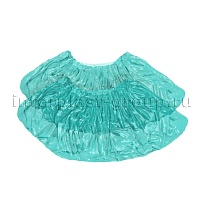 Бахилы бирюзовые 2000 шт (1000 пар), 16 мкм, однослойные, с одной резинкой, Эконом в Ялте