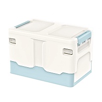 Ящик пластиковый складной белый, дно голубое, 370х240х240 мм в Ялте