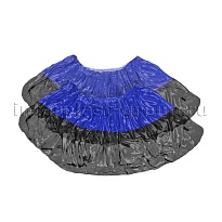 Бахилы сине-черные 1000 шт (500 пар), 54 мкм, двойная подошва, с одной резинкой, Прочные+ в Ялте