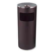 Урна металлическая с пепельницей, Титан, 29 л, черная, оцинкованная сталь в Ялте