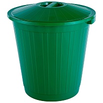 Мусорный бак с крышкой 50 л зеленый 50 зеленый в Ялте