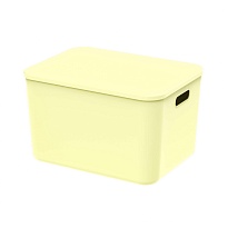 Ящик пластиковый вкладываемый светло-желтый 410х305х245 мм в Ялте