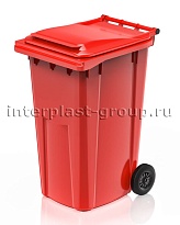 Контейнер для мусора 240 л красный облегченный 240 красный в Ялте