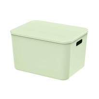 Ящик пластиковый вкладываемый светло-зеленый 410х305х245 мм в Ялте