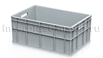 Ящик для молока, мяса, овощей и фруктов сплошной серый в Ялте