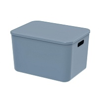 Ящик пластиковый вкладываемый синий 410х305х245 мм в Ялте