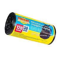 Мешки для мусора 120 л, черные, в рулоне 30 шт., ПНД, 15 мкм, 1100х700 мм, Крепак, 4607075710122 в Ялте Мешки для мусора 120 л, черные, в рулоне 30 шт., ПНД, 15 мкм, 1100х700 мм, Крепак, 4607075710122 в Ялте