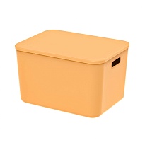 Ящик пластиковый вкладываемый желтый 410х305х245 мм в Ялте