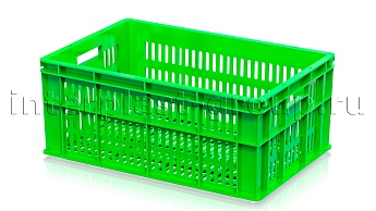Ящик для молока, мяса, овощей и фруктов большая перфорация дно перфорированное светло-зеленый в Ялте