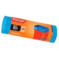 Мешки для мусора 80 л, синие, в рулоне 20 шт., ПНД, 12 мкм, 900х700 мм, PACLAN Classic, 606335 в Ялте Мешки для мусора 80 л, синие, в рулоне 20 шт., ПНД, 12 мкм, 900х700 мм, PACLAN Classic, 606335 в Ялте