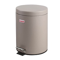 Ведро-контейнер для мусора (урна) с педалью LAIMA Classic, 5 л, серое, матовое, металл, со съемным внутренним ведром в Ялте Ведро-контейнер для мусора (урна) с педалью LAIMA Classic, 5 л, серое, матовое, металл, со съемным внутренним ведром в Ялте